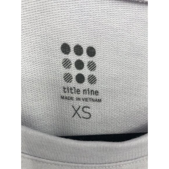 Title Nine French Terry Athletic Dress Long Sleeve Lavender Purple X-Small NEW - Picture 4 of 6